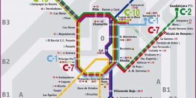 Madrid ferrocarril mapa