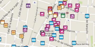 Barrio Gay de Madrid mapa