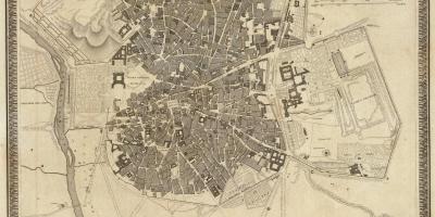 Mapa de Madrid de la ciudad vieja