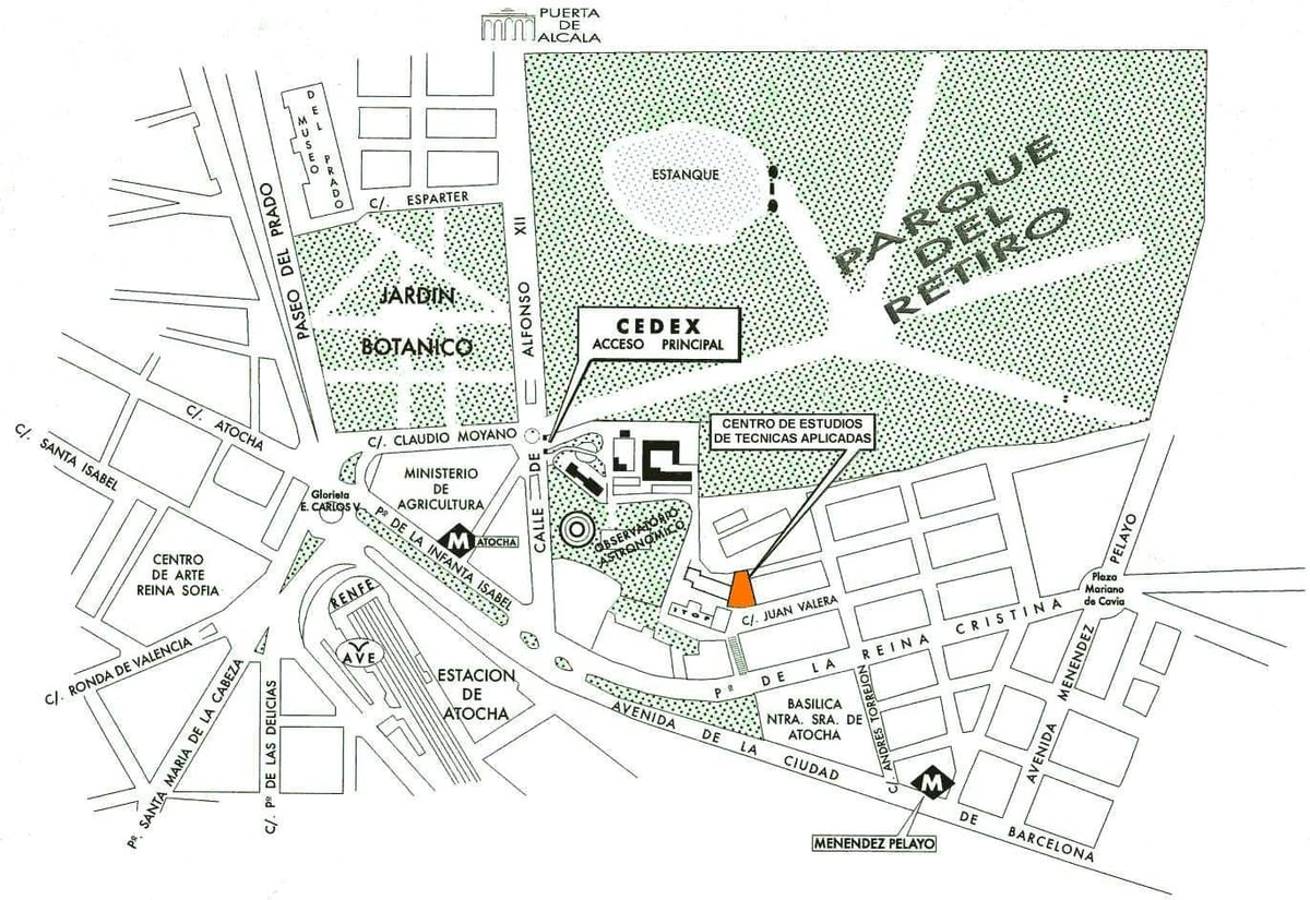 mapa de la estación de atocha de Madrid
