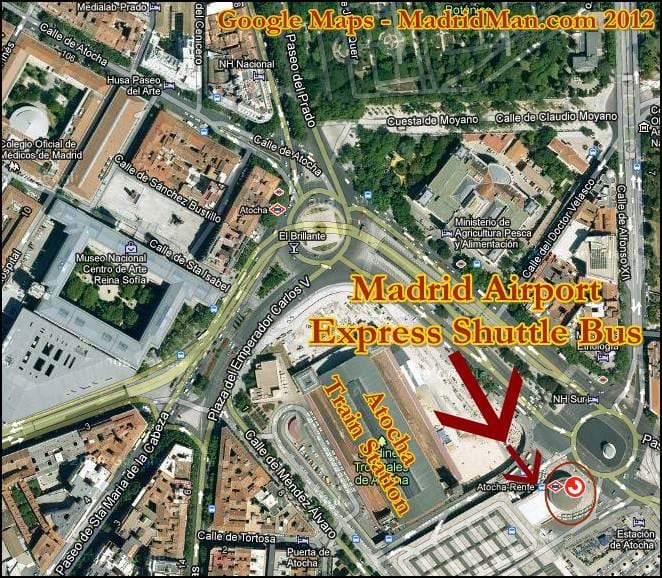 la puerta de la estación de atocha mapa