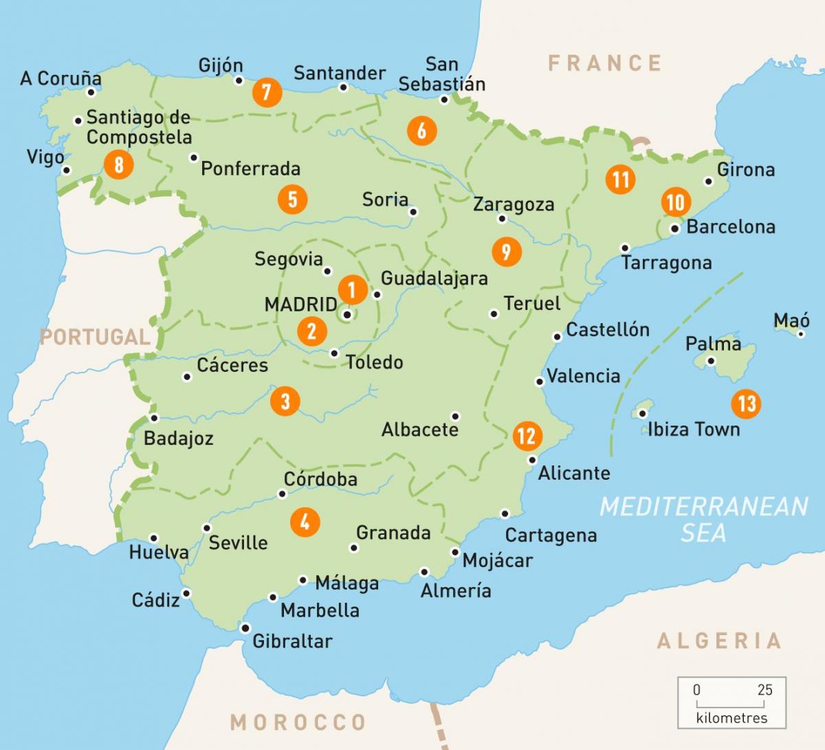 mapa de la zona de Madrid