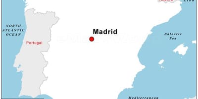 Mapa de la capital de España