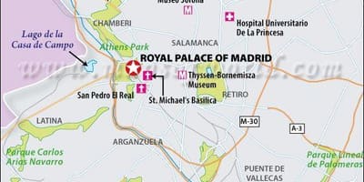 Mapa de ubicación real Madrid