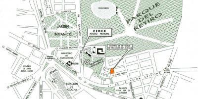 Mapa de la estación de atocha de Madrid