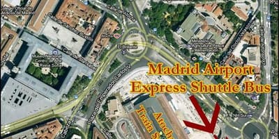 La Puerta de la estación de atocha mapa