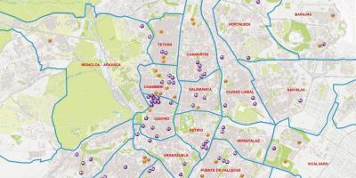 Mapa de barrios de Madrid